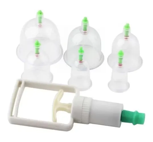 Kit com 6 ventosas + bomba de sucção