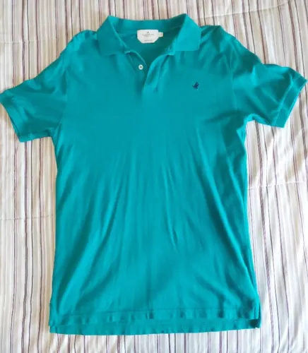 Camiseta Polo verde - Brooksfield - tamanho G