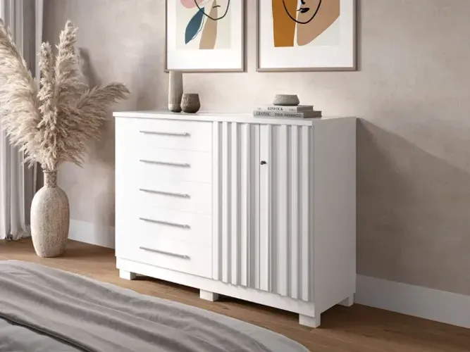 Cômoda Com Sapateira 100% MDF Bella