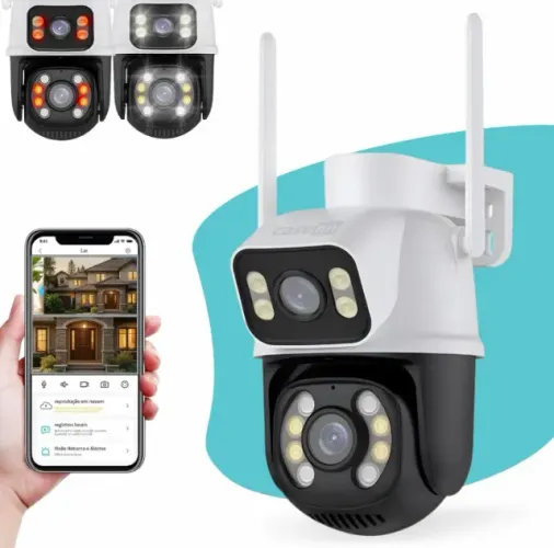 Câmera De Segurança Vigilância Wi-fi Visão Noturna Externa