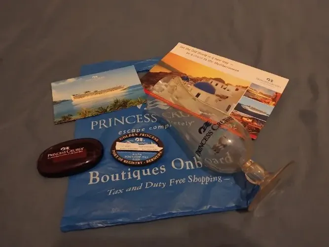 Navio Princess Cruises - Lembranças