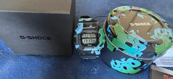 CASIO G-SHOCK GX-56 SS THE KING, COMPLETO, VISOR POSITIVO. GX56 GX 56