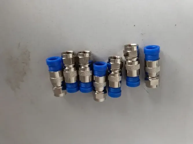 Conectores Compressao Azul Rg 6 Cabo Coaxil c/80