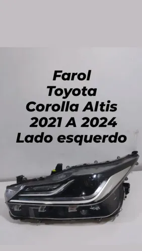 Farol Toyota Corolla Altis 2021 a 2024 lado esquerdo original
