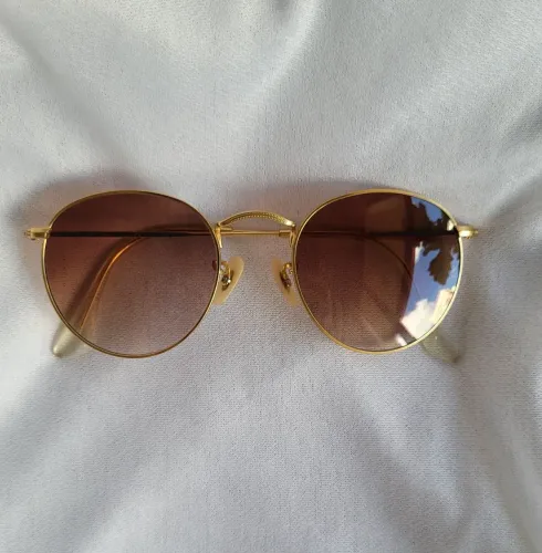 Armação Ray-ban Round Metal Dourado