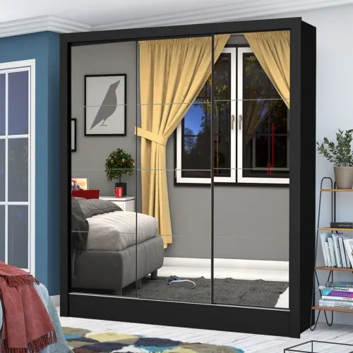 Guarda Roupa Dubai Premium Espelhado - Entrega Rápida 
