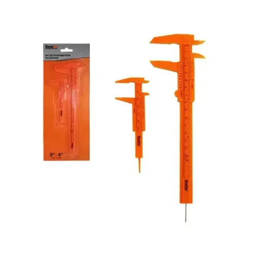JOGO DE PAQUIMETRO PLASTICO C/2PCS 300MM E 600MM BESTFER