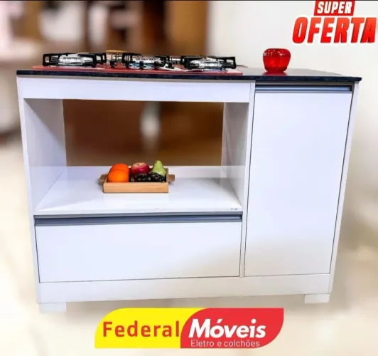 Balcão para Cooktop 5 Bocas Novo - Compacto, Resistente e Elegante!