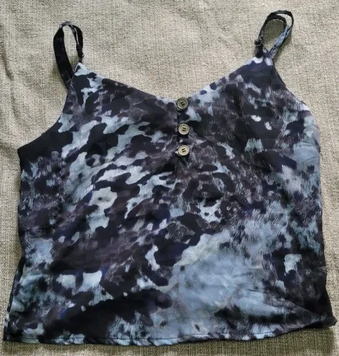 Blusa de Alça com Botões - Estampa Animal