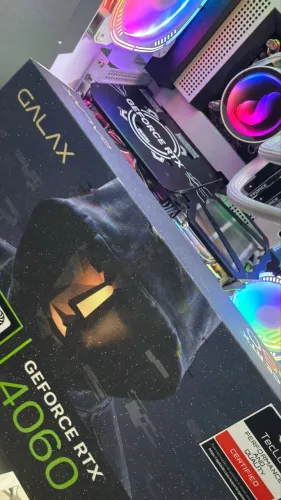 Placa de Vídeo RTX 4060 GALAX 1-click OC - impecável - zero - na caixa