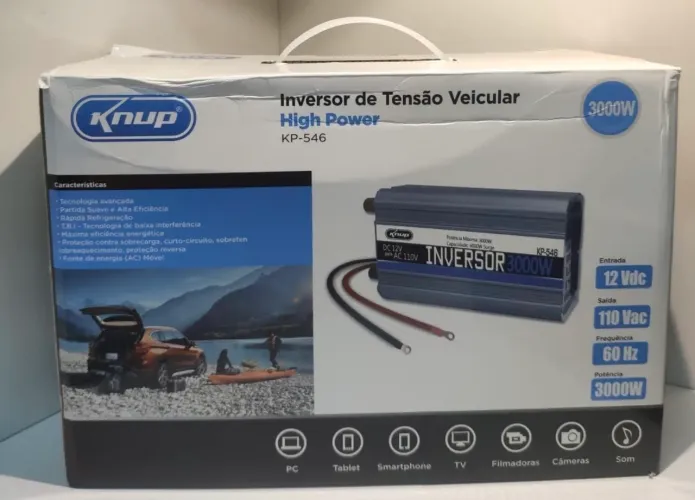 Inversor automotivo knup 3000w