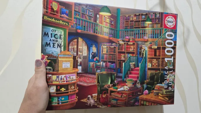 Quebra-cabeça 1000 peças Educa Livraria Importado
