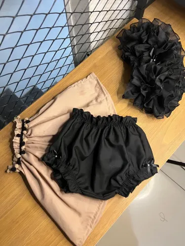 Kit conjunto de bebês calcinha bunda rica e blusinha