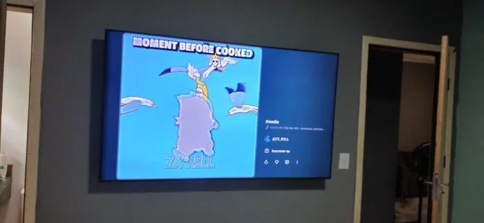 Tv 75 polegadas 5 meses de uso