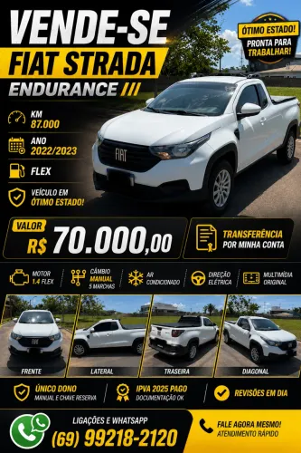 Fiat Strada Endurance 1.4 Flex 8V CS Plus 2023