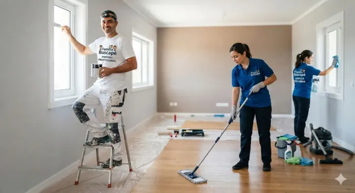 Pintura e limpeza pós obra 