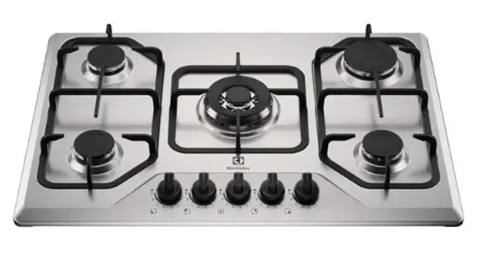 Cooktop Electrolux a gás 5 Bocas Inox Bivolt