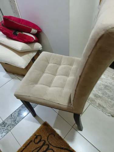 Cadeira de veludo