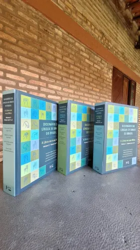 Dicionário da Língua de Sinais do Brasil: a Libras em Suas Mãos. 3 Volumes
