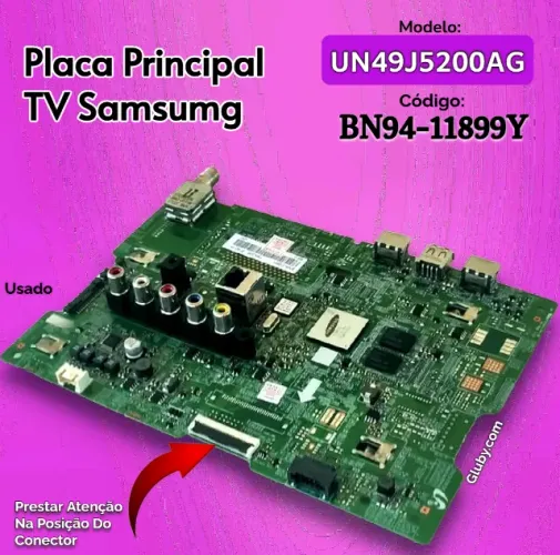 PLACA PRINCIPAL TV SAMSUNG MODELO UN49j5200AG CÓDIGO: BN94-11899Y
