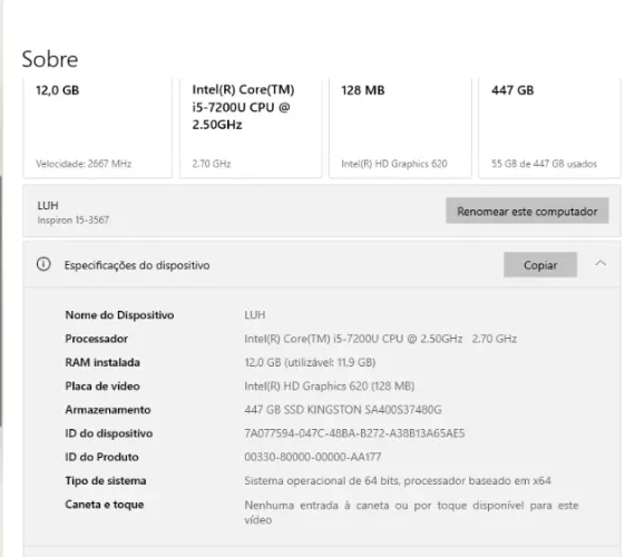 [VENDO] NOTEBOOK DELL EXTREMAMENTE CONSERVADO
