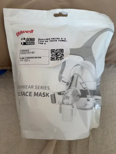 Máscara p/ Cpap Oronasal Sem Apoio De Testa Full Face  Yuwell Yf-02