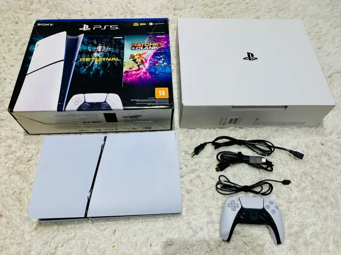 Ps5 slim | manual | caixa | nota fiscal