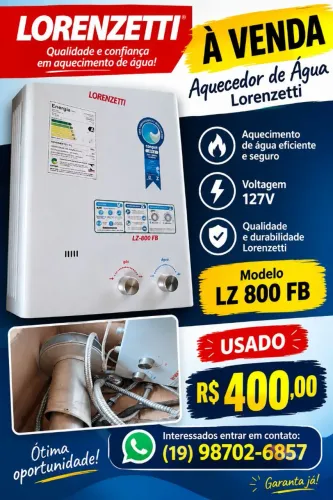 AQUECEDOR DE ÁGUA