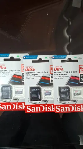 3 unidades cartao de memoria sandisk Originais