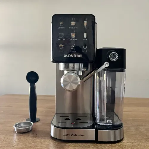 Cafeteira Espresso Dolce Latte 20 Bar MONDIAL, Preto/Inox, 1250W, 127V - C-28-ECL