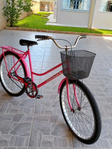 Bicicleta Monark Feminina Rosa