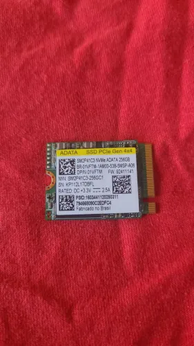 Ssd Nvme M.2 256GB pcie Gen 4x4 funcionando perfeitamente. 