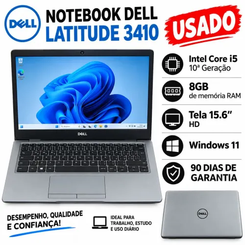 Notebook Dell inspiron 3501 , i5 da 10 geração, 8gb, ssd 128gb, Windows 11, ddr4