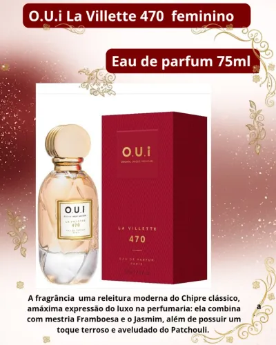 Perfume O.U.I La Villette Eau de Parfum feminino, 75ml