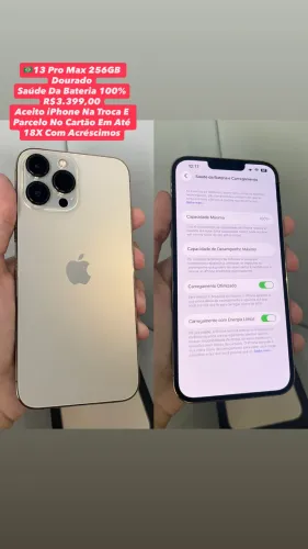 iPhone 13 Pro Max 256GB Dourado - Usado