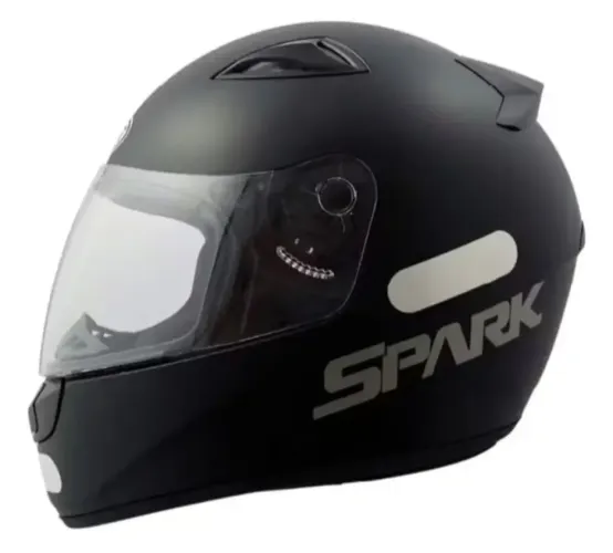 Capacete Moto Fechado Ebf New Spark Esportivo Com Narigueira Preto Fosco 58 (seminovo)
