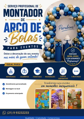 Decoração de bolas para eventos!