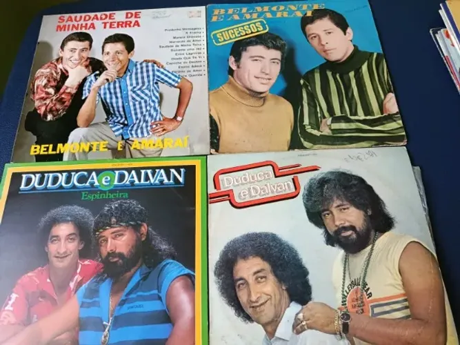 4 Lp's Sertanejo: Belmonte e Amaraí (2) e Duduca e Dalvan (2) - ótimo estado!