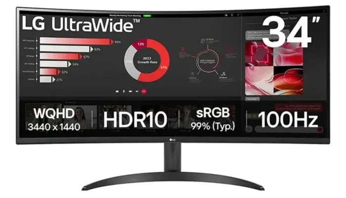 MONITOR GAMER LG ULTRAWIDE 34? WQHD CURVO ? NOVO