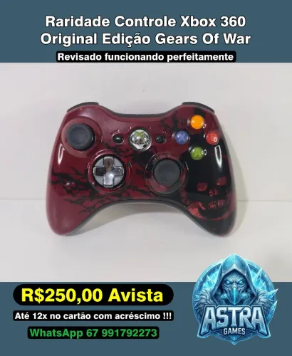 Controle Xbox 360 Original Edição Gears of War !!!