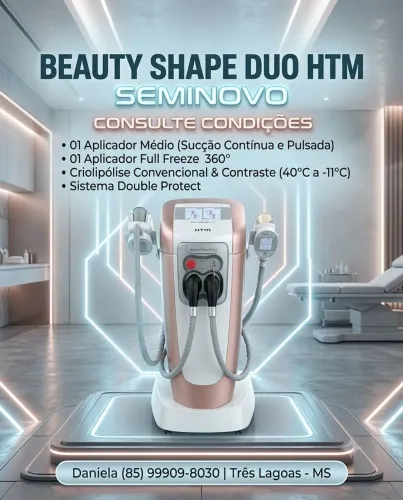 Beauty Shape Duo da HTM Eletrônica - CRIOLIPÓLISE