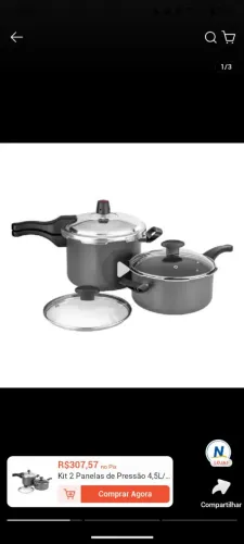 Vende-se kit de panela de pressão 