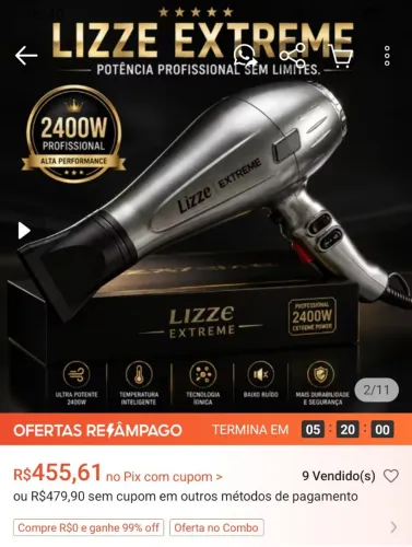 Secador lizzie 2400w