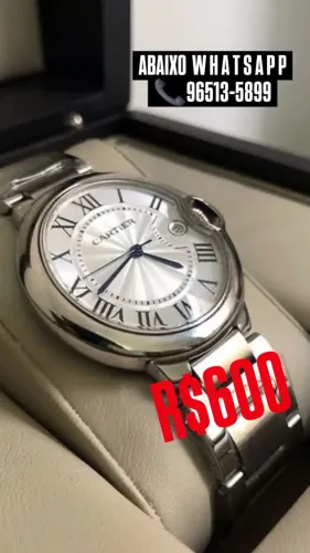 Relógio Cartier Ballow Bleu Unissex Entregamos 