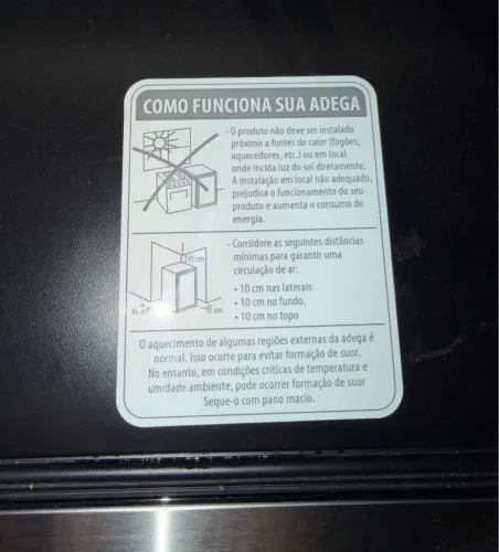 Adega/ frigobar Brastemp (Novo)