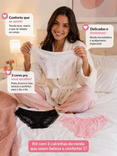 Kit de Calcinhas 