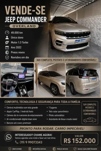 Jeep Commander Overland T270 1.3 TB Flex AUT 2022