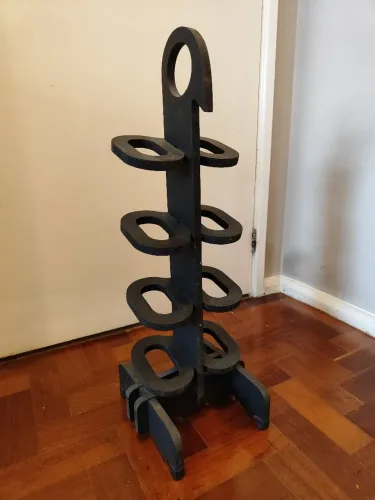 Sapateira Vertical de Hall de Entrada (MDF Preto) - Super Compacta!