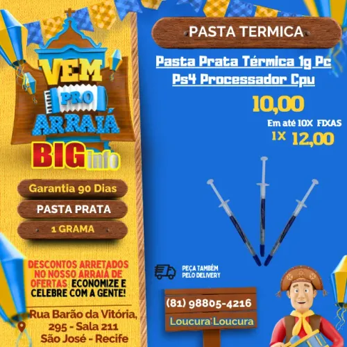 Pasta Térmica Processador Gd900 1g Alta Performance