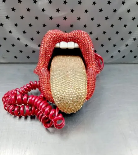 Telefone Rolling Stones c/ Cristais RARIDADE